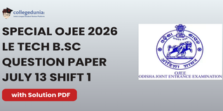 Special OJEE 2026 LE Tech B.Sc Question Paper: Download Answer Key with Solutions